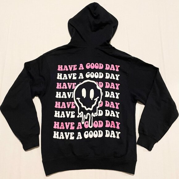 Pacific & Co Have A Good Day Hoodie Womens Size Small Long Sleeve Sweater - Picture 1 of 16